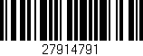 Código de barras (EAN, GTIN, SKU, ISBN): '27914791'
