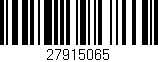 Código de barras (EAN, GTIN, SKU, ISBN): '27915065'