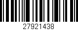 Código de barras (EAN, GTIN, SKU, ISBN): '27921438'