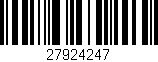 Código de barras (EAN, GTIN, SKU, ISBN): '27924247'