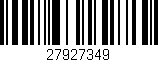 Código de barras (EAN, GTIN, SKU, ISBN): '27927349'