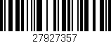 Código de barras (EAN, GTIN, SKU, ISBN): '27927357'