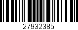 Código de barras (EAN, GTIN, SKU, ISBN): '27932385'