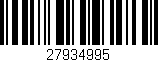Código de barras (EAN, GTIN, SKU, ISBN): '27934995'