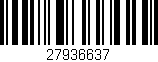 Código de barras (EAN, GTIN, SKU, ISBN): '27936637'