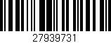 Código de barras (EAN, GTIN, SKU, ISBN): '27939731'