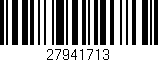 Código de barras (EAN, GTIN, SKU, ISBN): '27941713'