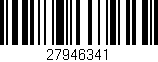 Código de barras (EAN, GTIN, SKU, ISBN): '27946341'