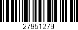 Código de barras (EAN, GTIN, SKU, ISBN): '27951279'