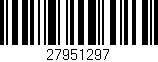 Código de barras (EAN, GTIN, SKU, ISBN): '27951297'