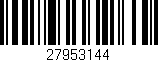 Código de barras (EAN, GTIN, SKU, ISBN): '27953144'