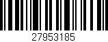 Código de barras (EAN, GTIN, SKU, ISBN): '27953185'