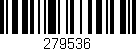 Código de barras (EAN, GTIN, SKU, ISBN): '279536'