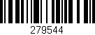 Código de barras (EAN, GTIN, SKU, ISBN): '279544'