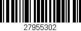 Código de barras (EAN, GTIN, SKU, ISBN): '27955302'