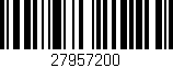 Código de barras (EAN, GTIN, SKU, ISBN): '27957200'