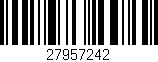 Código de barras (EAN, GTIN, SKU, ISBN): '27957242'