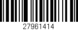 Código de barras (EAN, GTIN, SKU, ISBN): '27961414'