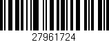 Código de barras (EAN, GTIN, SKU, ISBN): '27961724'