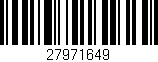 Código de barras (EAN, GTIN, SKU, ISBN): '27971649'