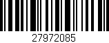 Código de barras (EAN, GTIN, SKU, ISBN): '27972085'