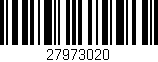 Código de barras (EAN, GTIN, SKU, ISBN): '27973020'