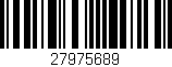 Código de barras (EAN, GTIN, SKU, ISBN): '27975689'