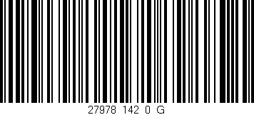 Código de barras (EAN, GTIN, SKU, ISBN): '27978_142_0_G'