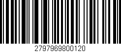 Código de barras (EAN, GTIN, SKU, ISBN): '2797969800120'