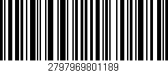 Código de barras (EAN, GTIN, SKU, ISBN): '2797969801189'