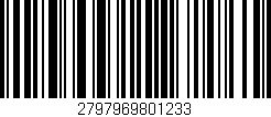 Código de barras (EAN, GTIN, SKU, ISBN): '2797969801233'
