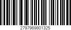 Código de barras (EAN, GTIN, SKU, ISBN): '2797969801325'