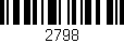 Código de barras (EAN, GTIN, SKU, ISBN): '2798'