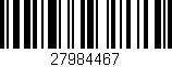 Código de barras (EAN, GTIN, SKU, ISBN): '27984467'