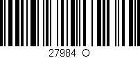 Código de barras (EAN, GTIN, SKU, ISBN): '27984_O'