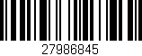 Código de barras (EAN, GTIN, SKU, ISBN): '27986845'