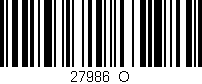 Código de barras (EAN, GTIN, SKU, ISBN): '27986_O'