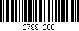 Código de barras (EAN, GTIN, SKU, ISBN): '27991208'