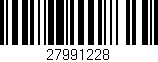 Código de barras (EAN, GTIN, SKU, ISBN): '27991228'