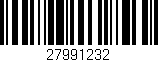 Código de barras (EAN, GTIN, SKU, ISBN): '27991232'