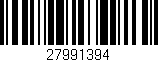 Código de barras (EAN, GTIN, SKU, ISBN): '27991394'