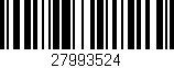Código de barras (EAN, GTIN, SKU, ISBN): '27993524'