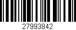 Código de barras (EAN, GTIN, SKU, ISBN): '27993842'