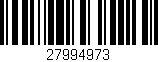 Código de barras (EAN, GTIN, SKU, ISBN): '27994973'