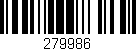 Código de barras (EAN, GTIN, SKU, ISBN): '279986'