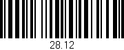 Código de barras (EAN, GTIN, SKU, ISBN): '28.12'