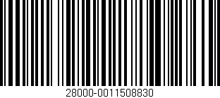 Código de barras (EAN, GTIN, SKU, ISBN): '28000-0011508830'