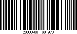 Código de barras (EAN, GTIN, SKU, ISBN): '28000-0011601970'