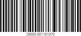 Código de barras (EAN, GTIN, SKU, ISBN): '28000-001161970'
