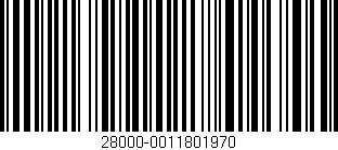 Código de barras (EAN, GTIN, SKU, ISBN): '28000-0011801970'